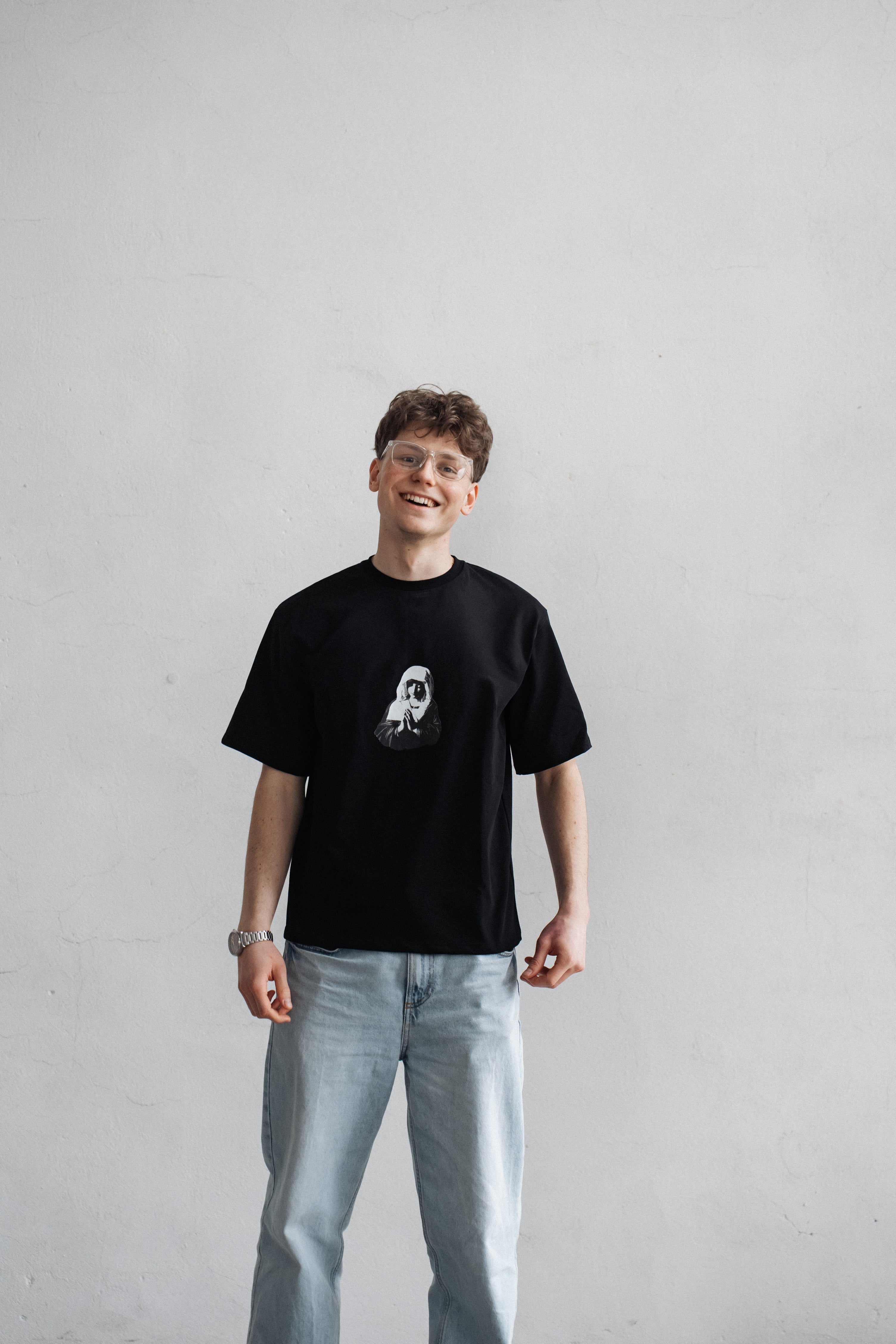 T-SHIRT AVE CZARNY